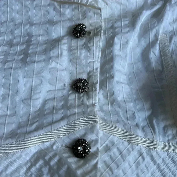 MARCIANO | White and cream vintage sequin light jacket  blazer Y2K - Picture 4 of 10